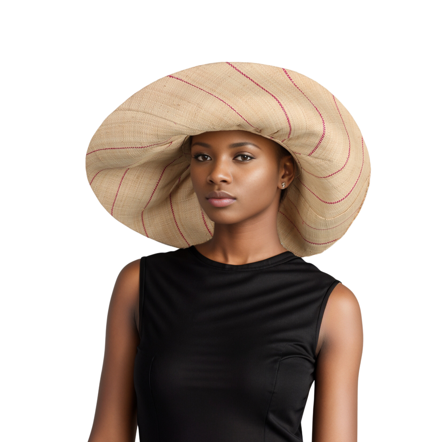 Women's Wide Brim Mimosa Sun Hat for Summer Beach - hatsXcaps