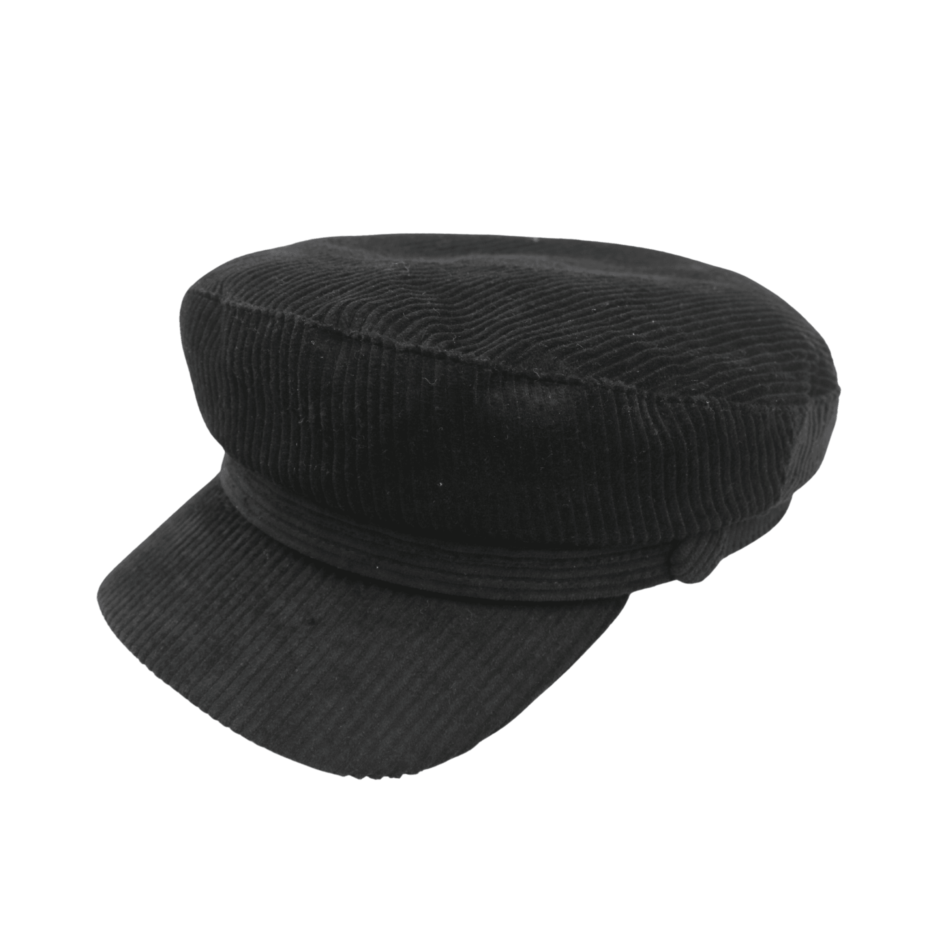 Stylish women's cotton corduroy fiddler caps, with an adjustable fit - hatsXcaps