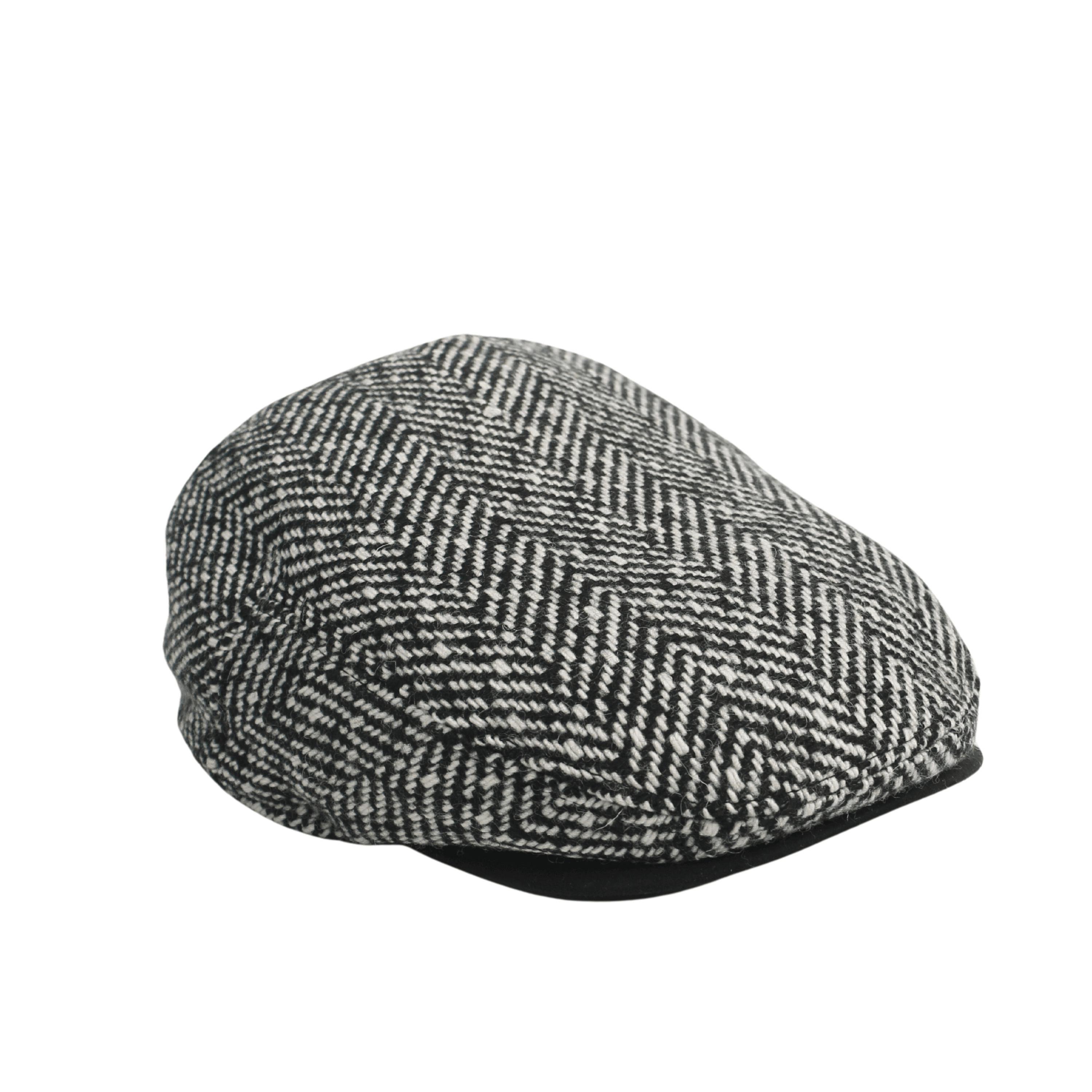 Classic Black & White Tweed Hat for Casual & Formal Wear - hatsXcaps
