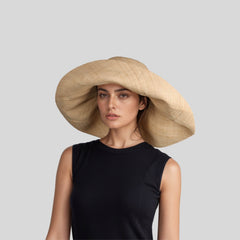 Women's Wide Brim Mimosa Sun Hat for Summer Beach - hatsXcaps