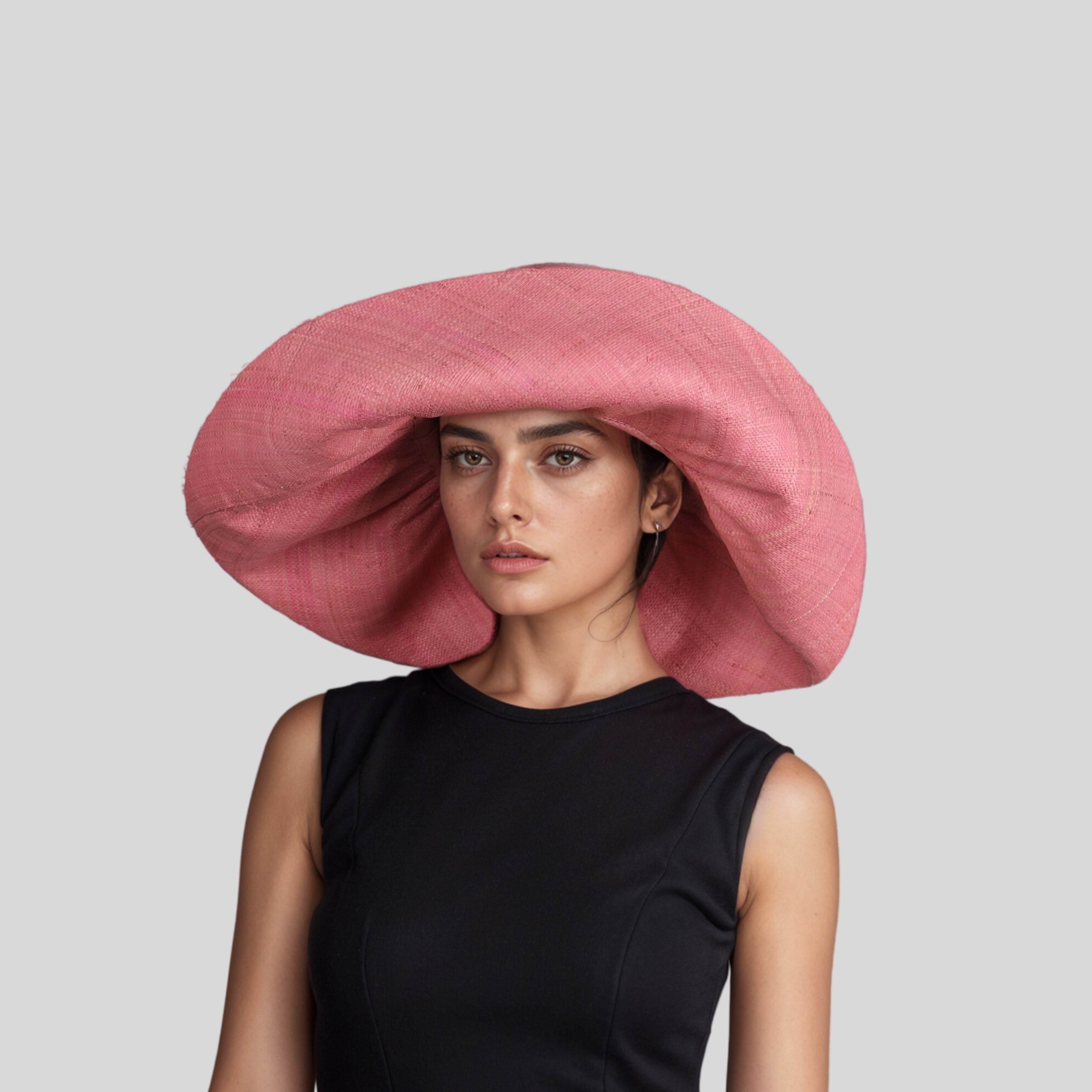 Women's Wide Brim Mimosa Sun Hat for Summer Beach - hatsXcaps