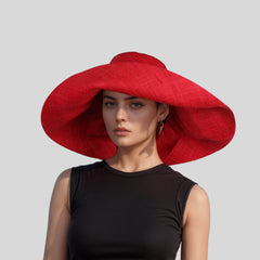 Women's Wide Brim Mimosa Sun Hat for Summer Beach - hatsXcaps
