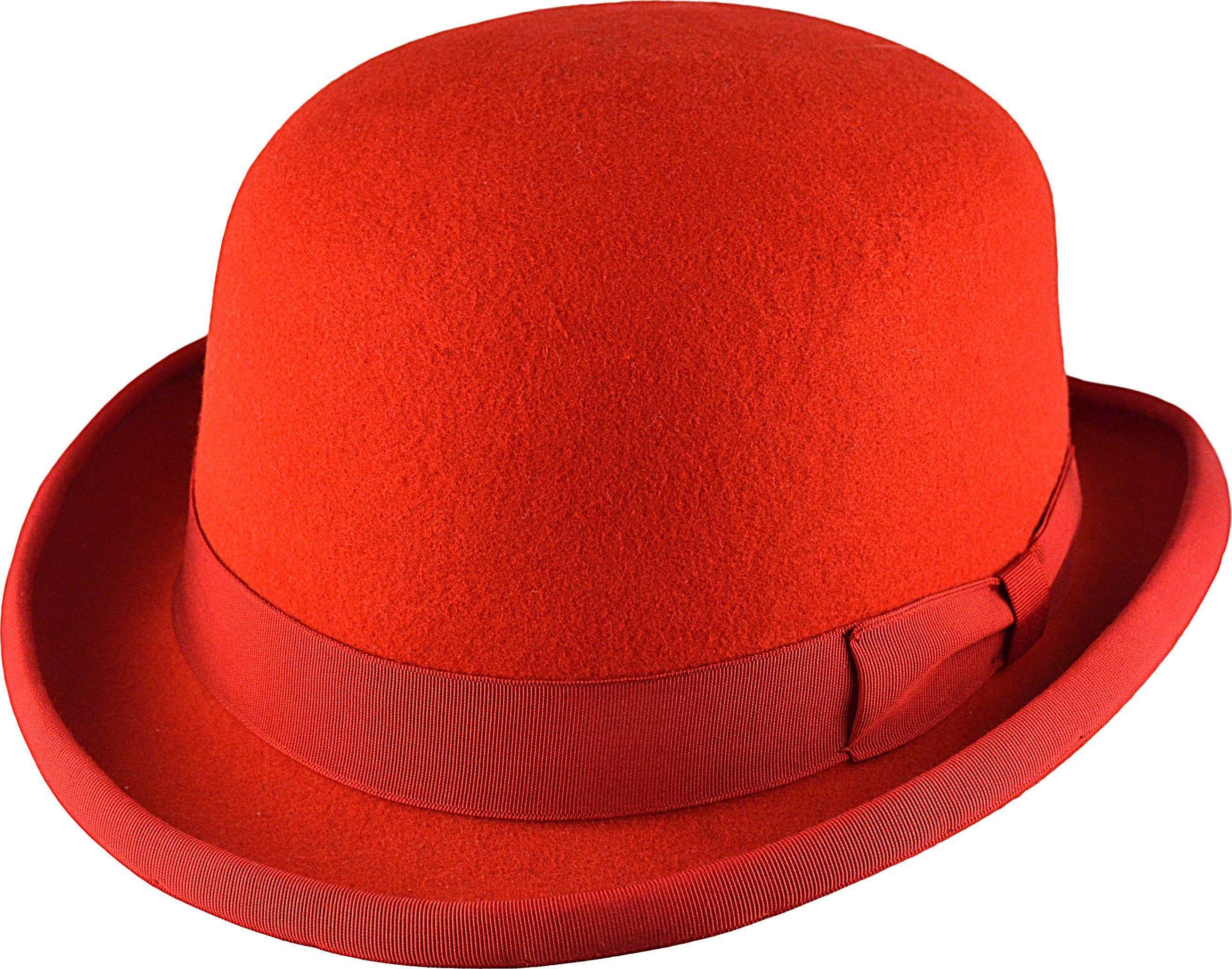 Stiff Wool Felt Bowler Hat - hatsXcaps