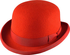 Stiff Wool Felt Bowler Hat - hatsXcaps