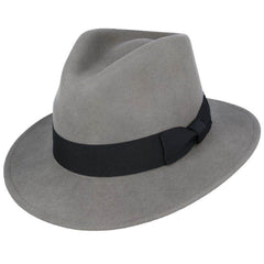 Classic Fedora Wide Brim Sweatband Hat for Men & Women - hatsXcaps