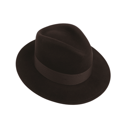 Classic Fedora Wide Brim Sweatband Hat for Men & Women - hatsXcaps