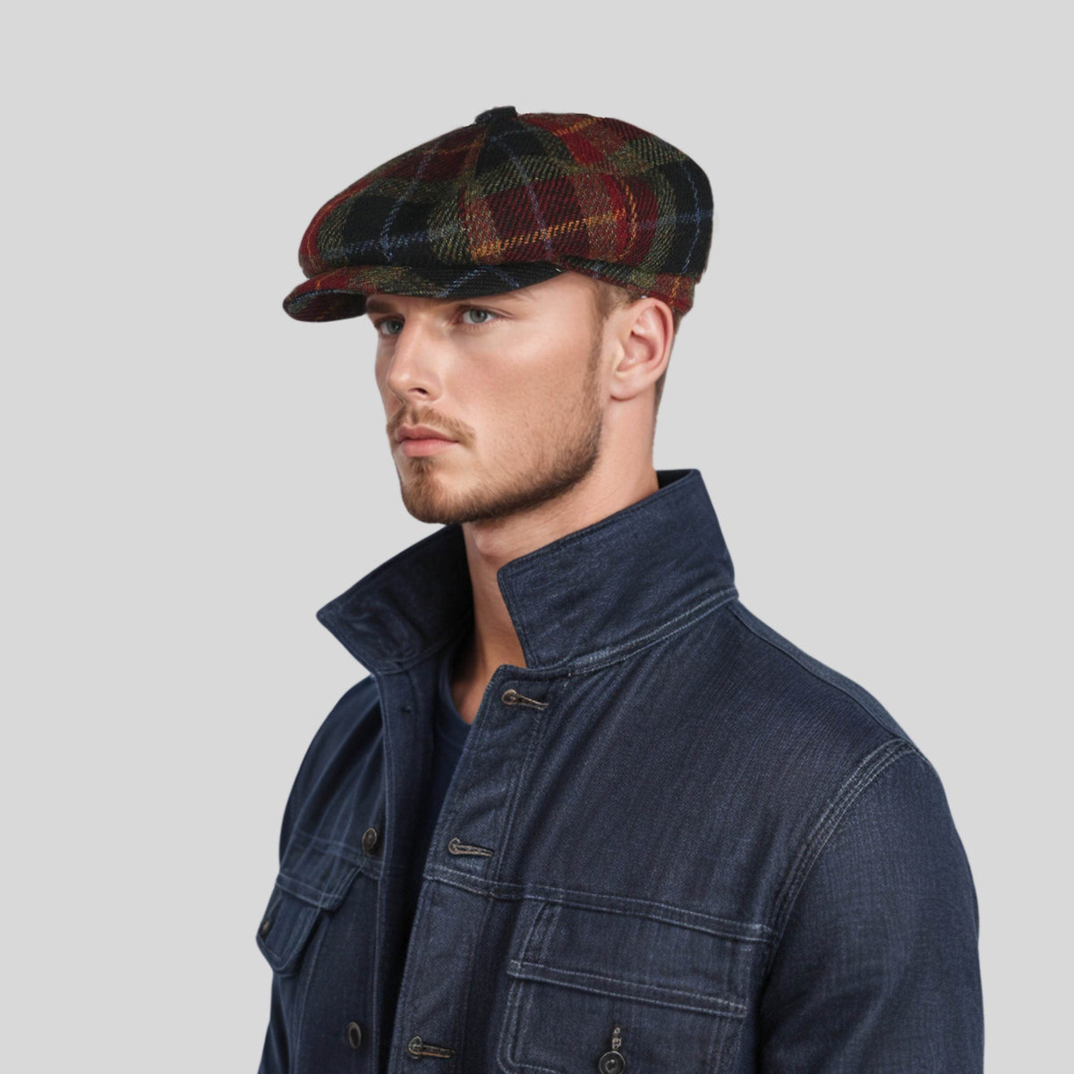 100% Scottish Wool Newsboy Cap for Men & Women - hatsXcaps