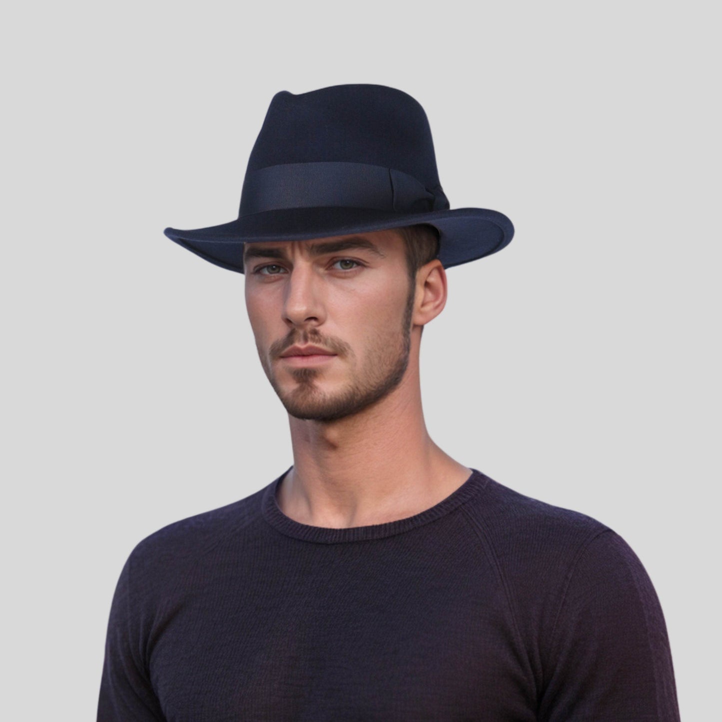 Classic Fedora Wide Brim Sweatband Hat for Men & Women - hatsXcaps