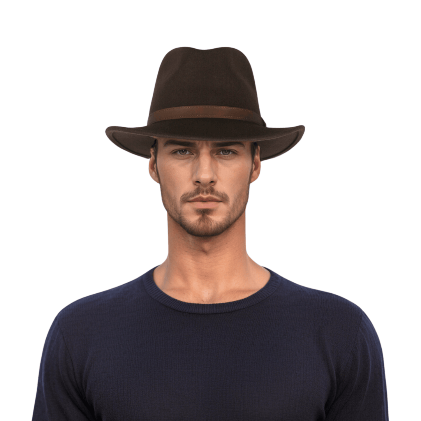 Wide Brim Classic Trilby Fedora Hat for Men & Women - hatsXcaps