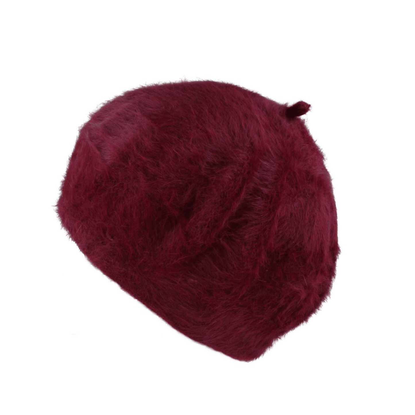 Classic Warm Beret Hats for Women Angora Furry French - hatsXcaps