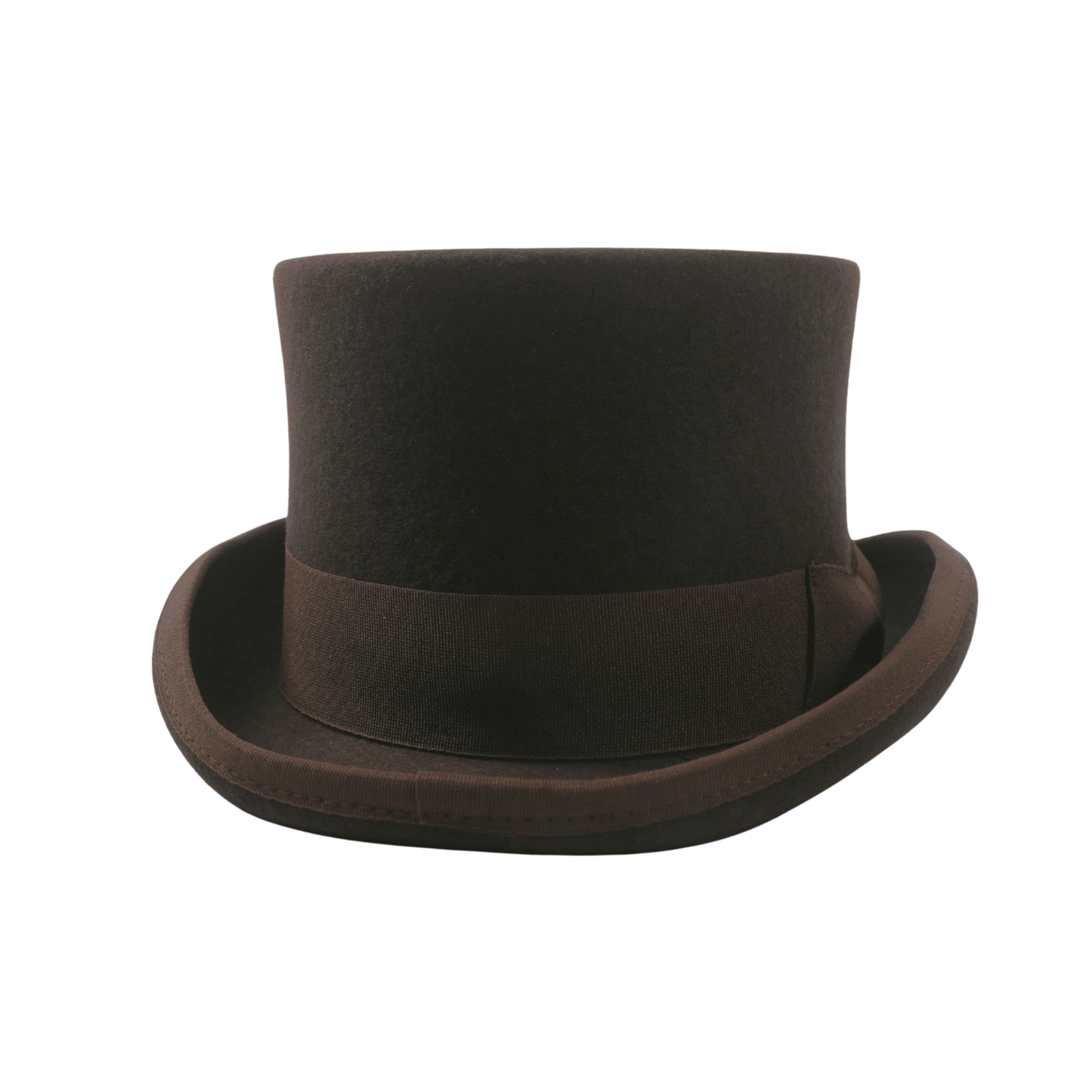 Wool felt Top Hats for Men Removable Feather High Crown - hatsXcaps