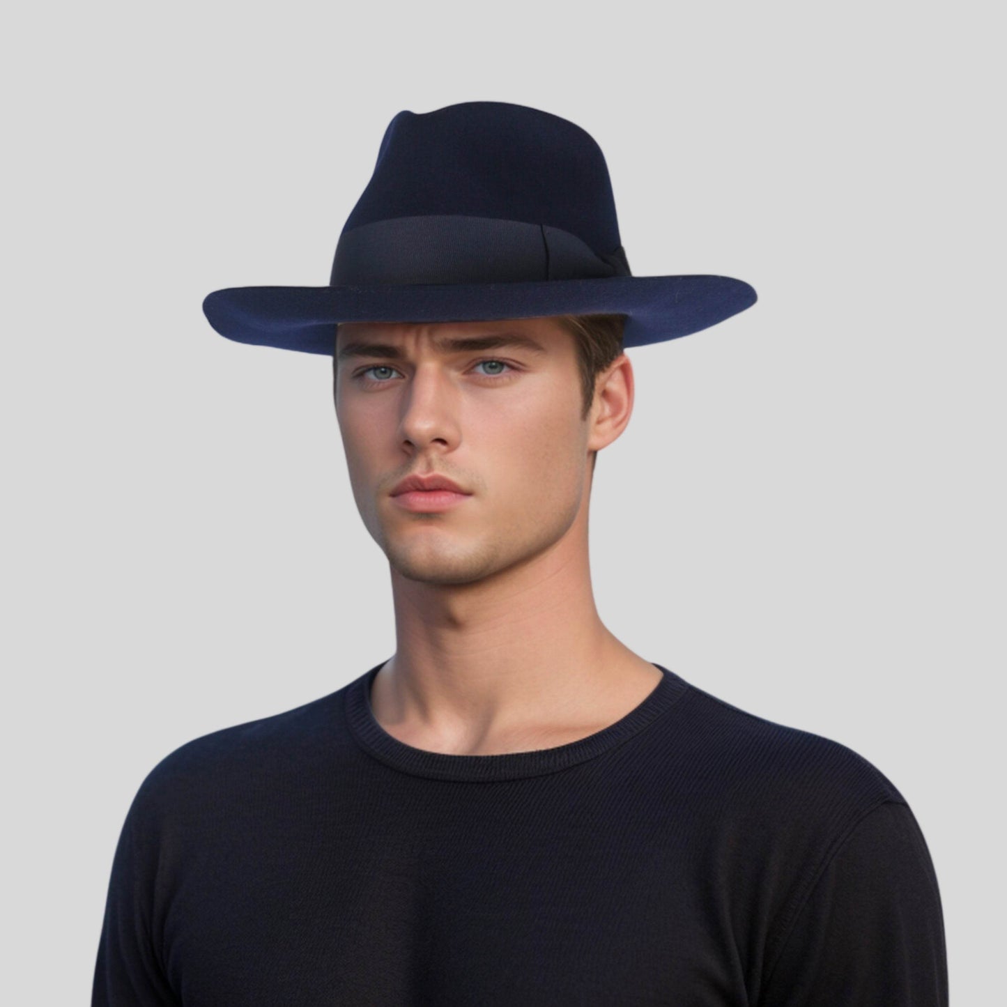 Handcrafted Wide Brim Trilby Fedora Hat for Men & Women - hatsXcaps