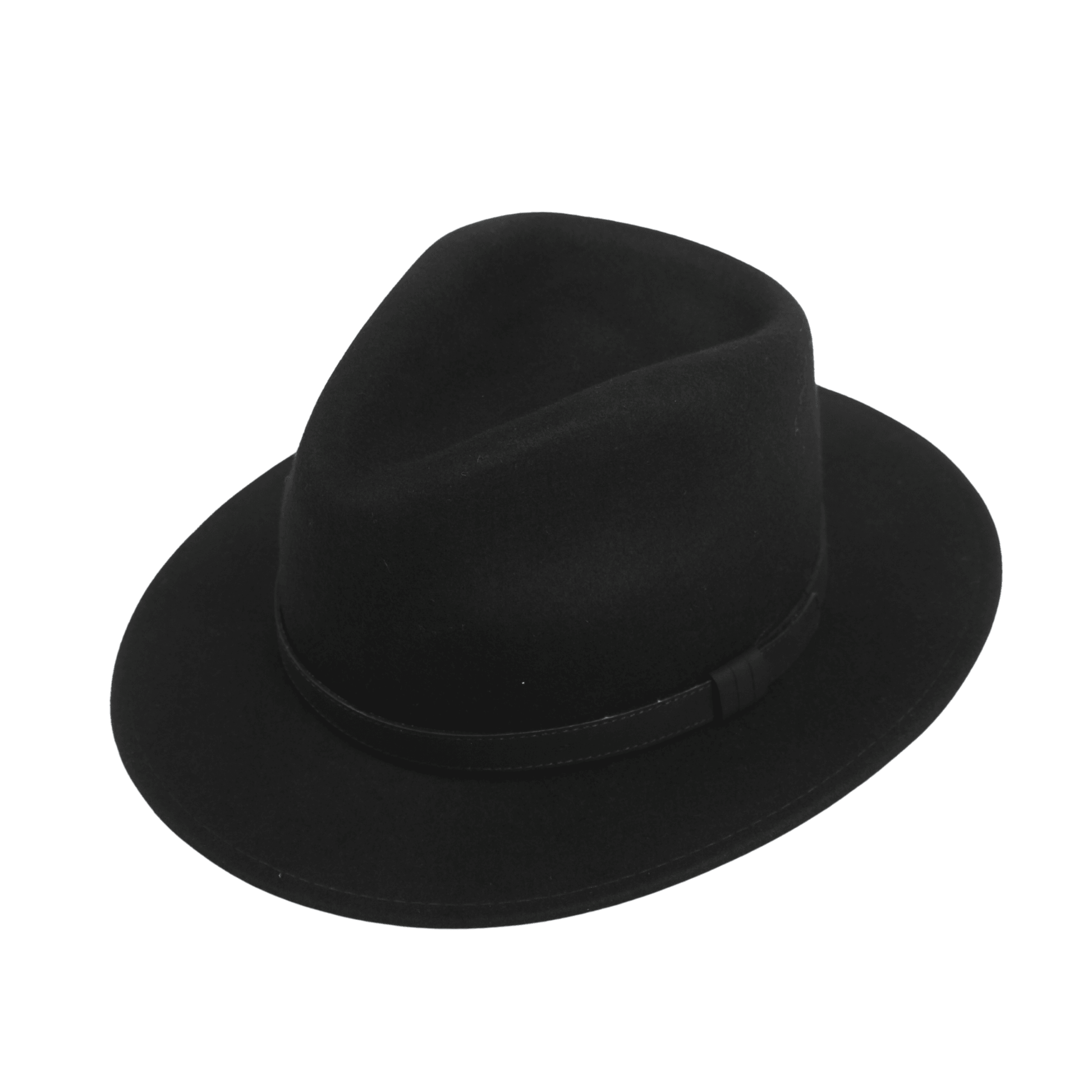 Wide Brim Classic Trilby Fedora Hat for Men & Women - hatsXcaps