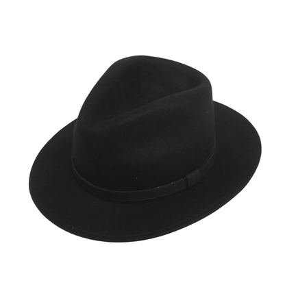 Wide Brim Classic Trilby Fedora Hat for Men & Women - hatsXcaps