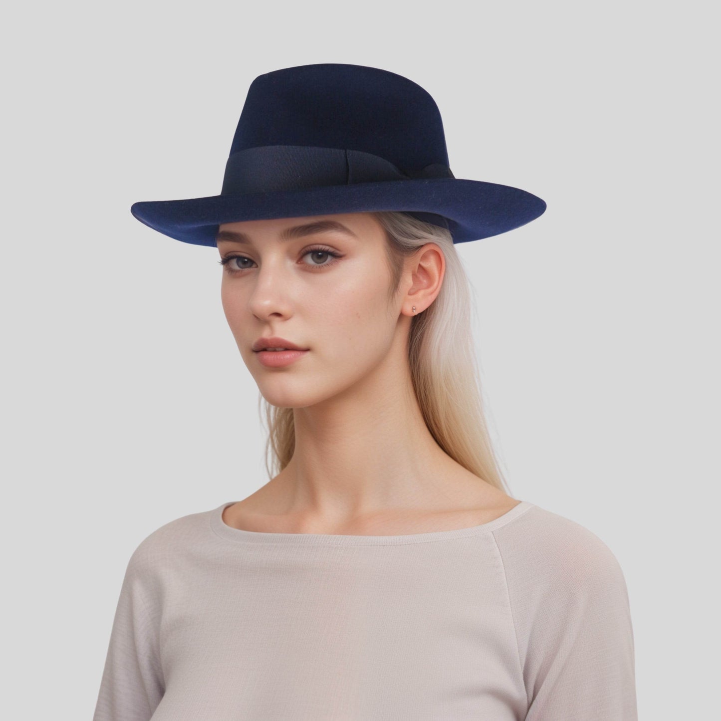 Handcrafted Wide Brim Trilby Fedora Hat for Men & Women - hatsXcaps