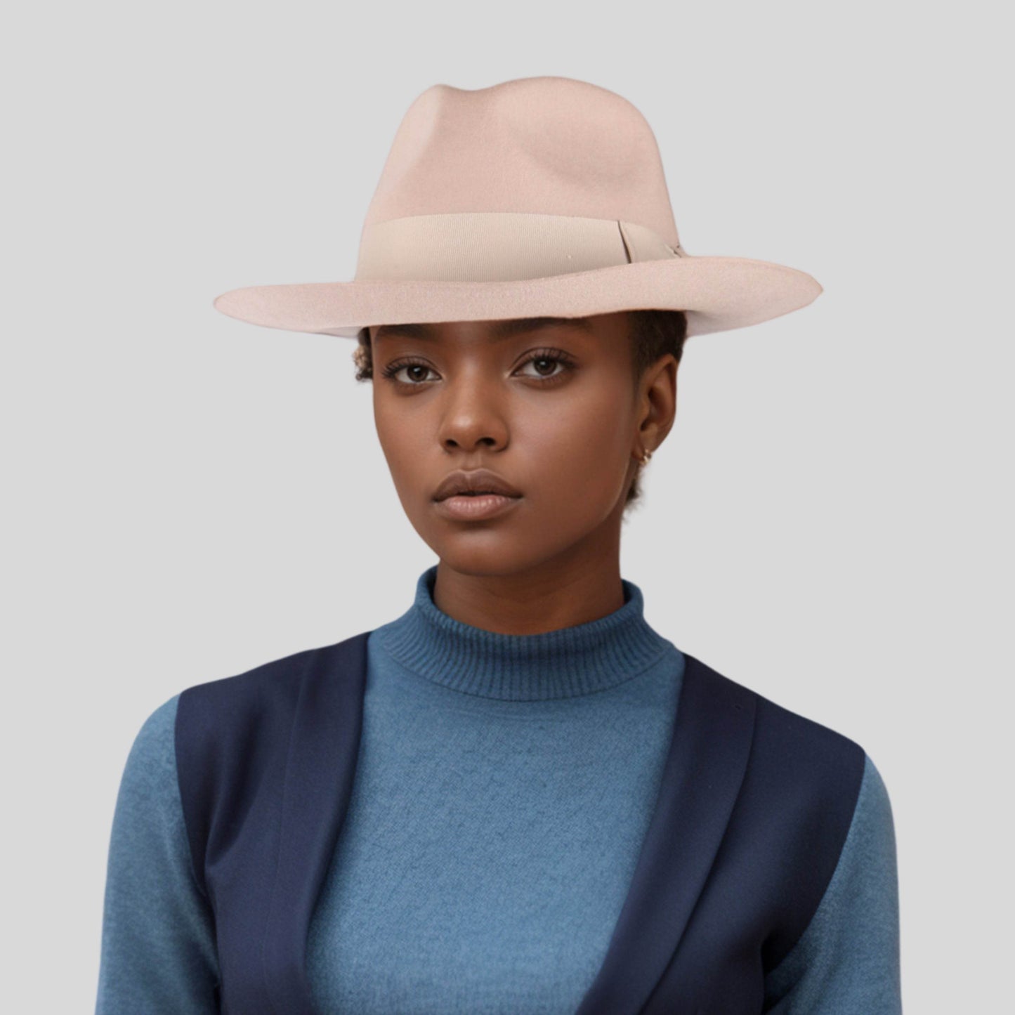 Handcrafted Wide Brim Trilby Fedora Hat for Men & Women - hatsXcaps