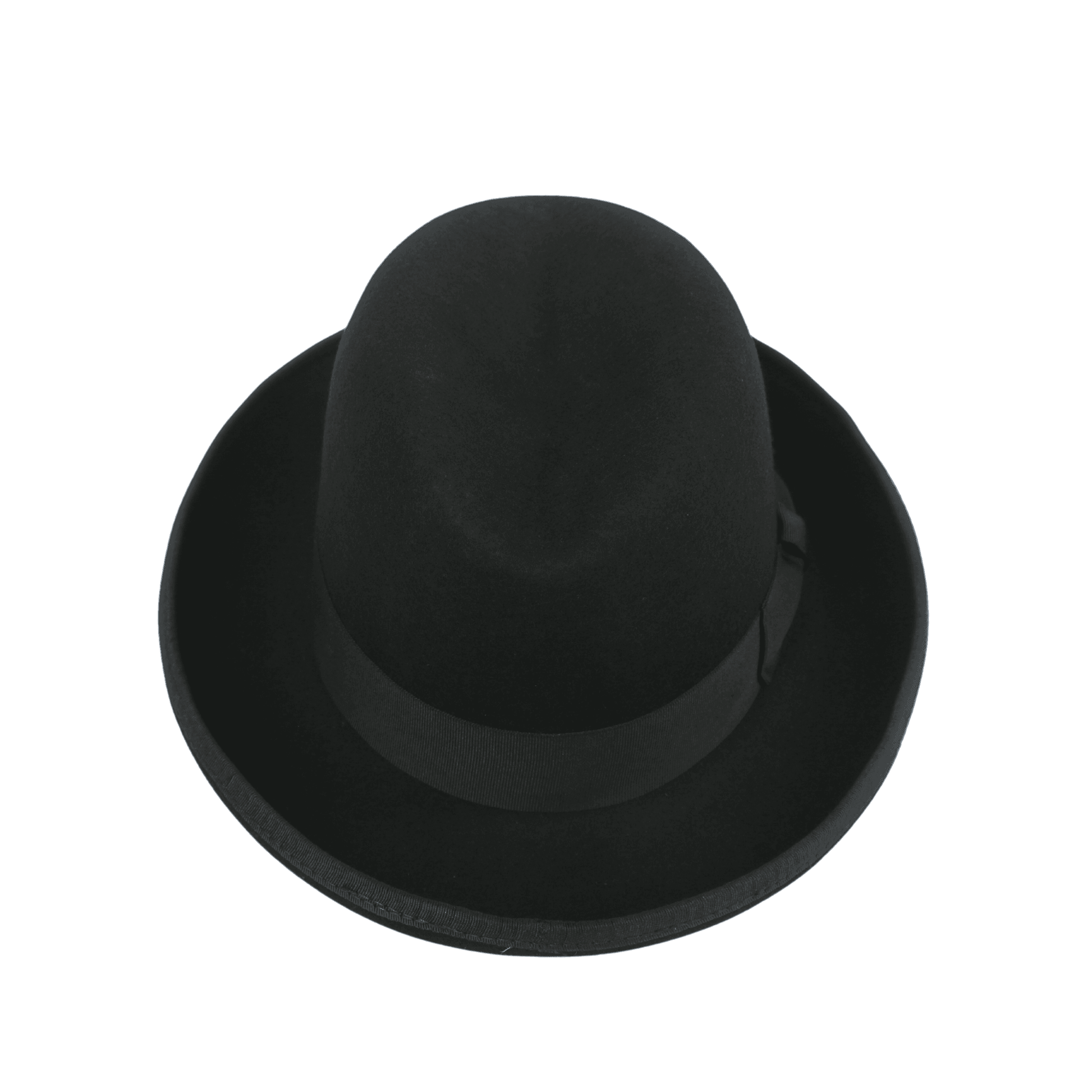 100% Wool Trilby Homburg Hat for Men - hatsXcaps