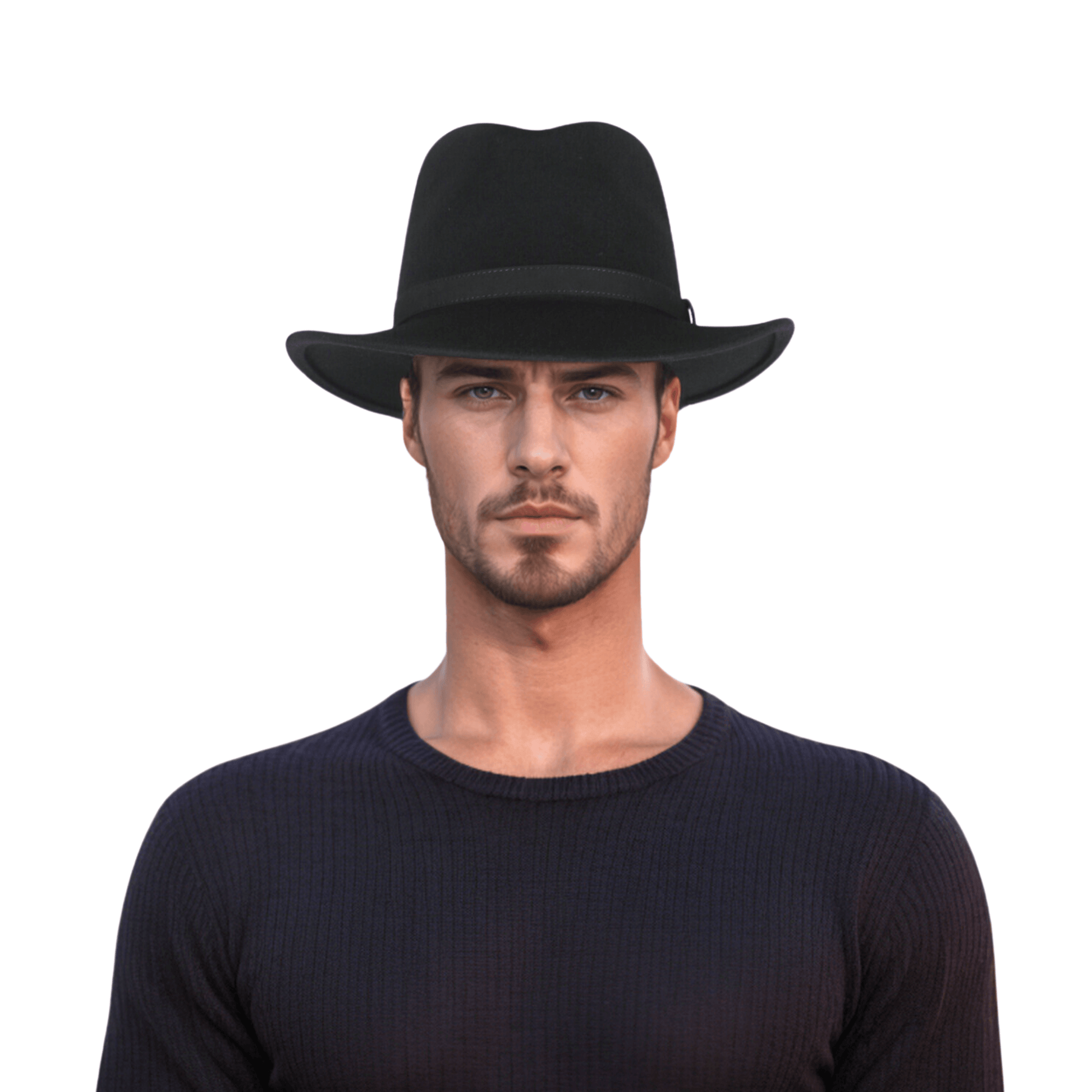 Wide Brim Classic Trilby Fedora Hat for Men & Women - hatsXcaps