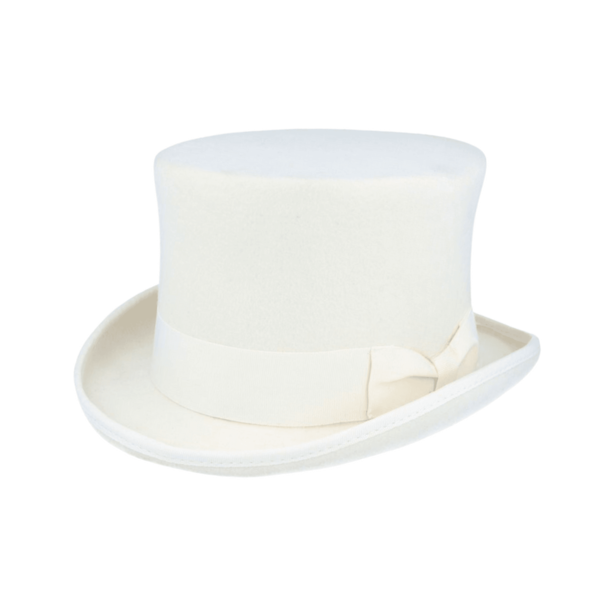 Wool felt Top Hats for Men Removable Feather High Crown - hatsXcaps