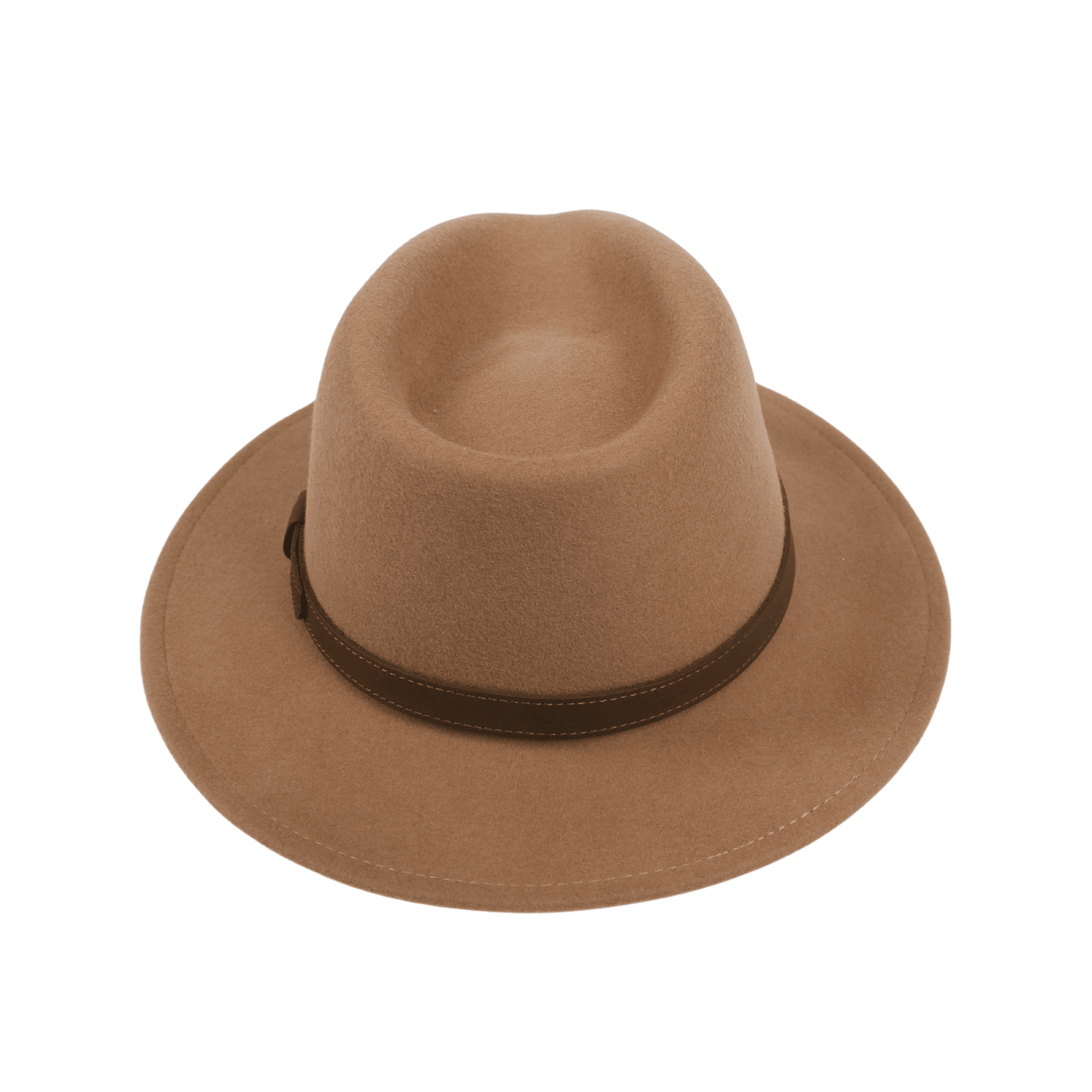 Wide Brim Classic Trilby Fedora Hat for Men & Women - hatsXcaps