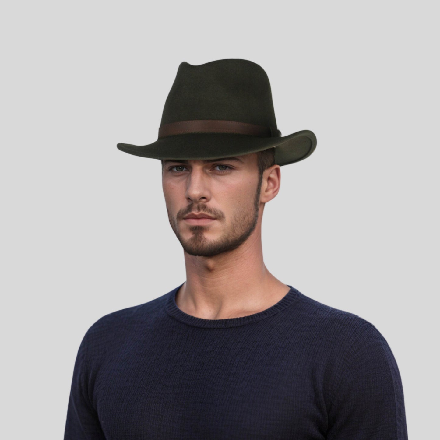 Wide Brim Classic Trilby Fedora Hat for Men & Women - hatsXcaps