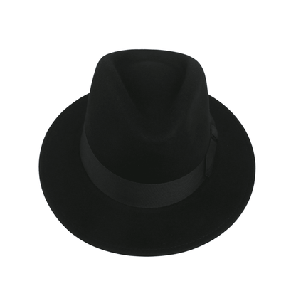 Classic Fedora Wide Brim Sweatband Hat for Men & Women - hatsXcaps