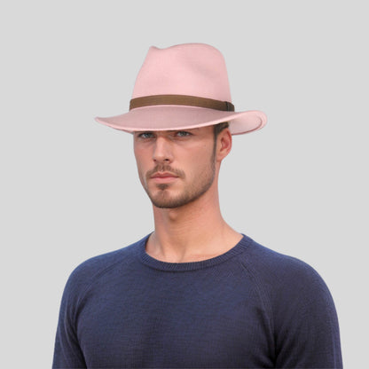 Wide Brim Classic Trilby Fedora Hat for Men & Women - hatsXcaps