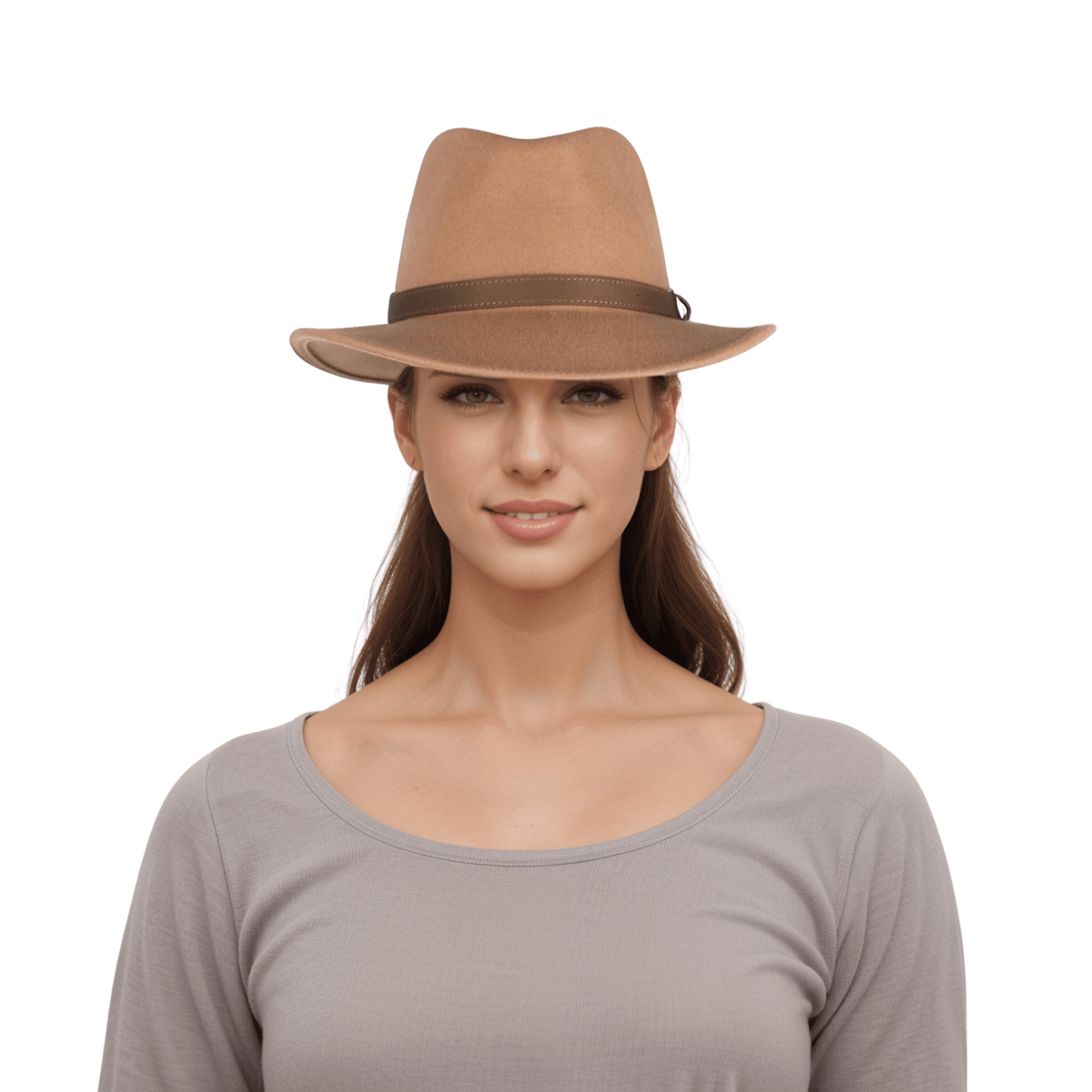 Wide Brim Classic Trilby Fedora Hat for Men & Women - hatsXcaps