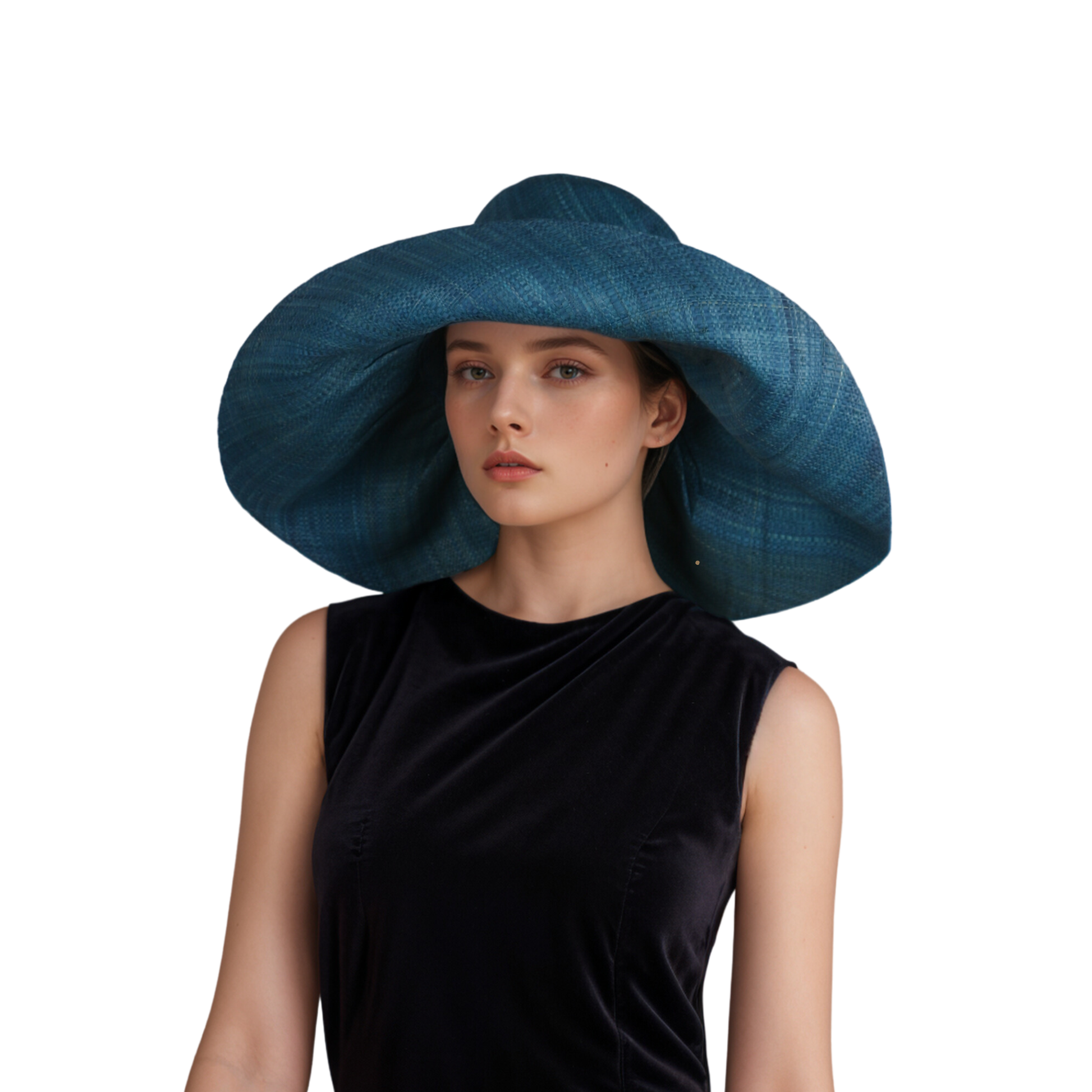 Women's Wide Brim Mimosa Sun Hat for Summer Beach - hatsXcaps