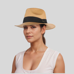 Handcrafted Straw Fedora Hat for Men & Women - hatsXcaps