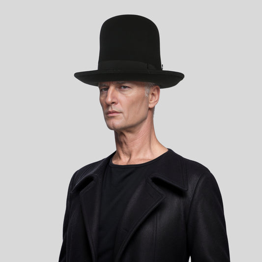 Tall Bowler Coke Stovepipe Hat One Size Adjustable Derby Hat - hatsXcaps