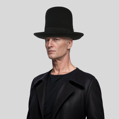 Tall Bowler Coke Stovepipe Derby Hat - hatsXcaps