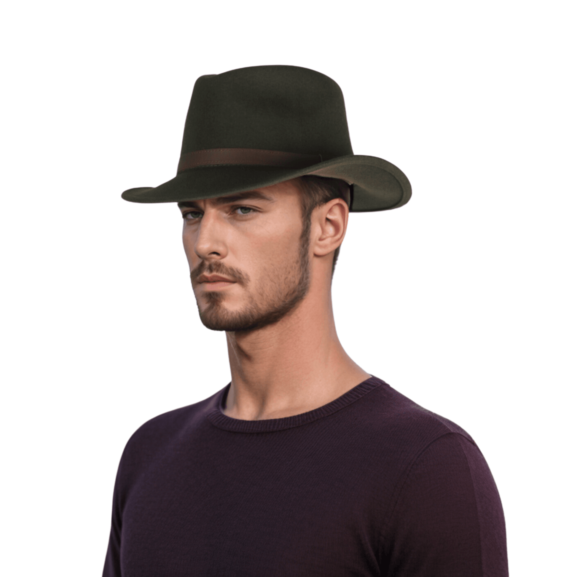 Wide Brim Classic Trilby Fedora Hat for Men & Women - hatsXcaps