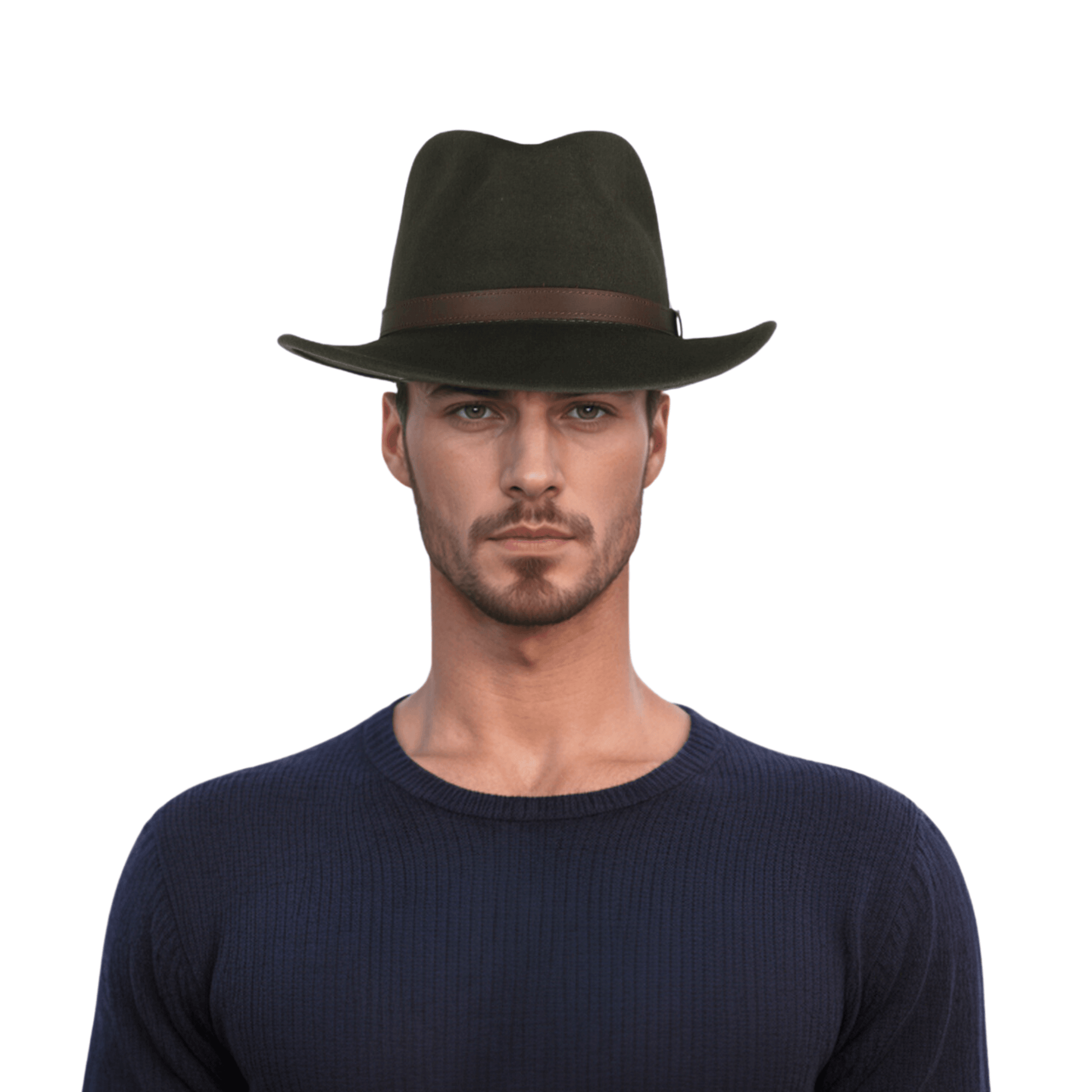 Wide Brim Classic Trilby Fedora Hat for Men & Women - hatsXcaps