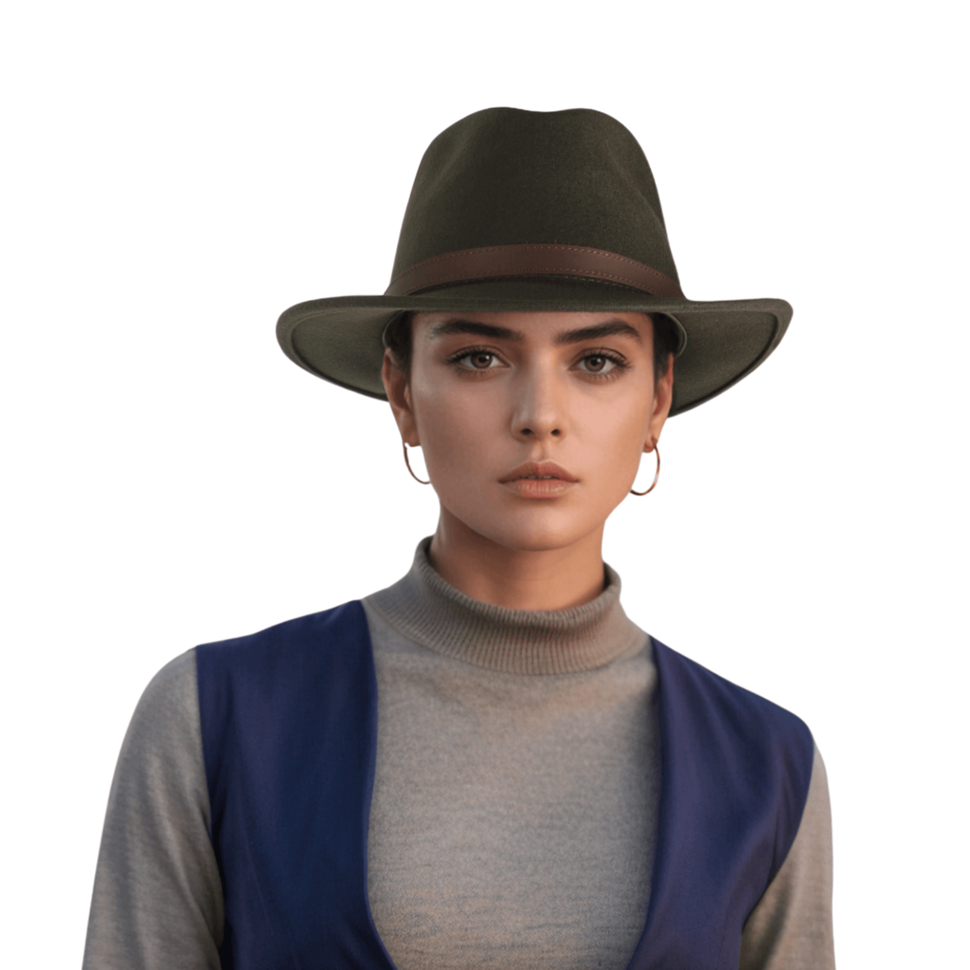 Wide Brim Classic Trilby Fedora Hat for Men & Women - hatsXcaps