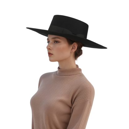 Unisex Wool Felt Sombrero Classic Spanish Hat - hatsXcaps