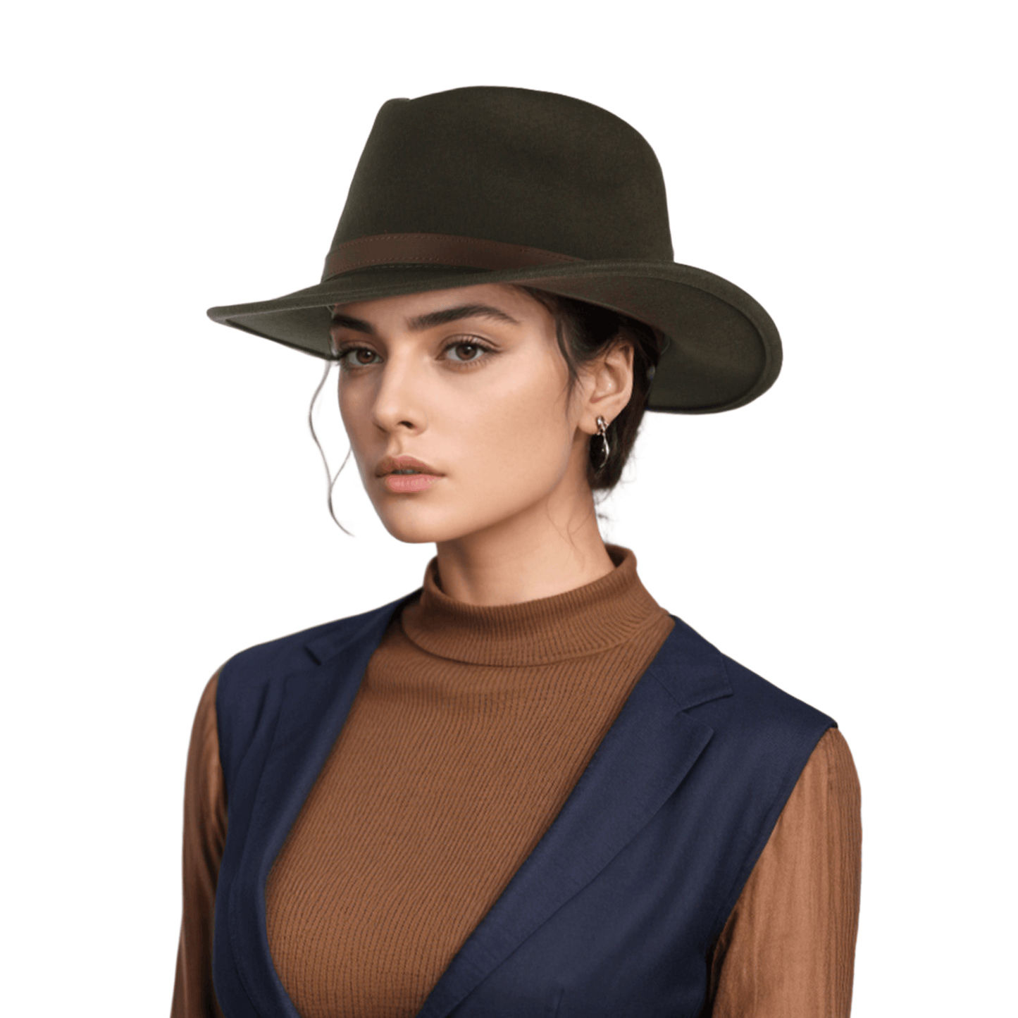 Wide Brim Classic Trilby Fedora Hat for Men & Women - hatsXcaps