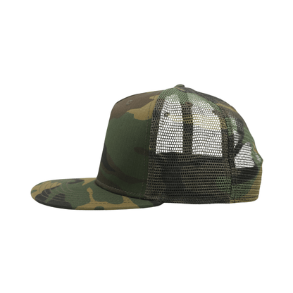 Unisex Half Mesh Cotton Trucker Baseball Cap - hatsXcaps