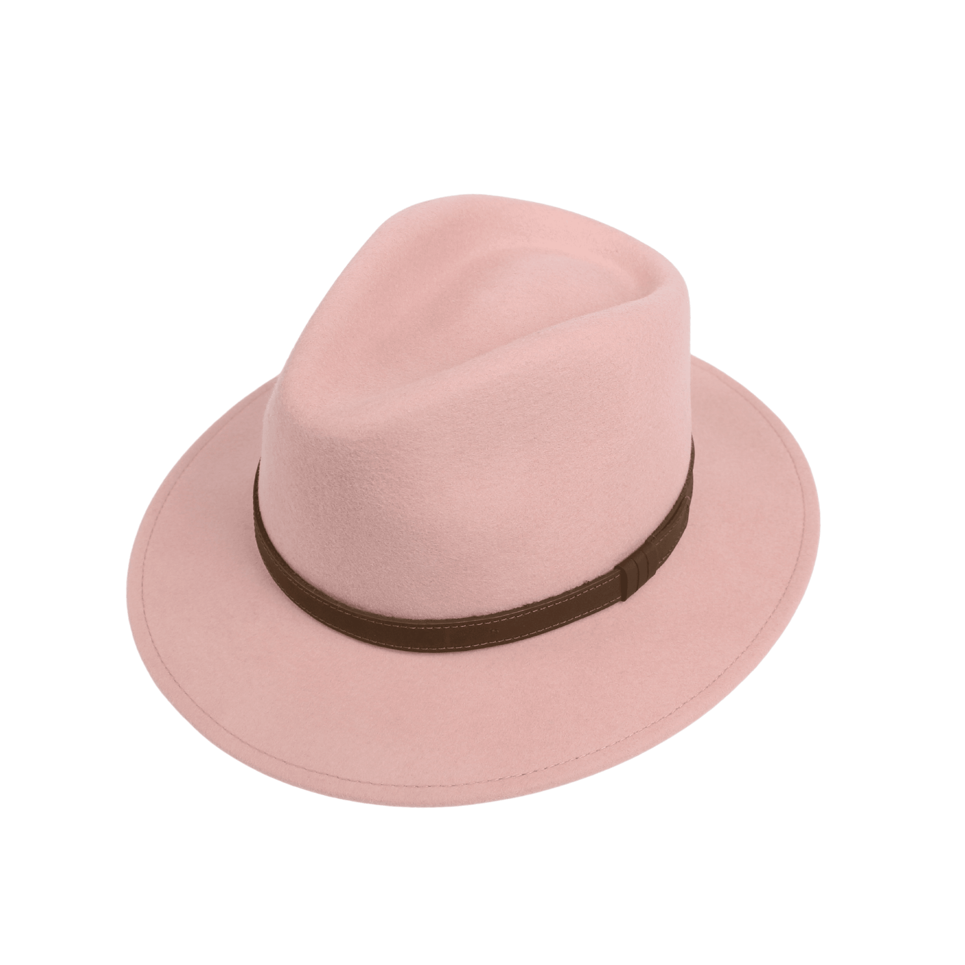 Wide Brim Classic Trilby Fedora Hat for Men & Women - hatsXcaps