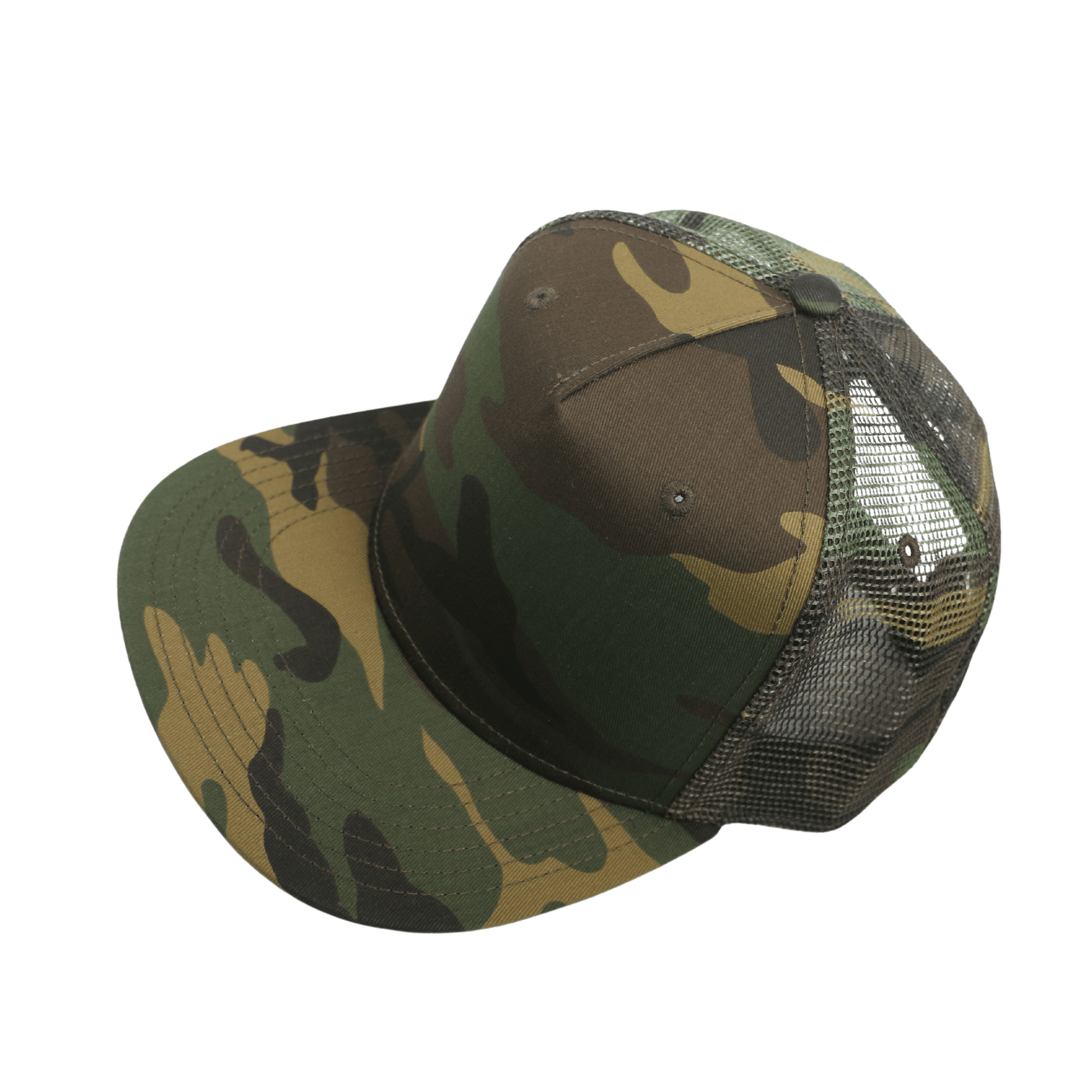 Unisex Half Mesh Cotton Trucker Baseball Cap - hatsXcaps