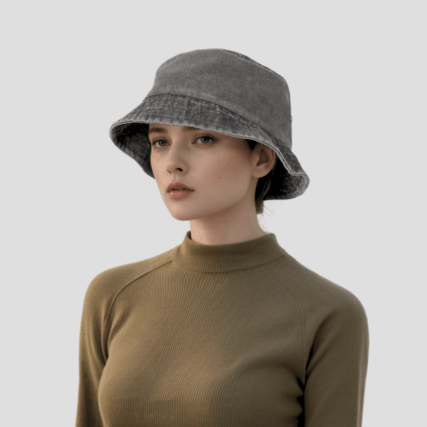 Cotton Fisherman Unisex Denim Bucket Hat - hatsXcaps
