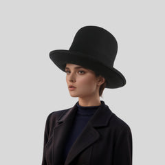 Tall Bowler Coke Stovepipe Derby Hat - hatsXcaps