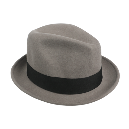 100% Wool Felt Felt Trilby Hat for Men & Women - hatsXcaps