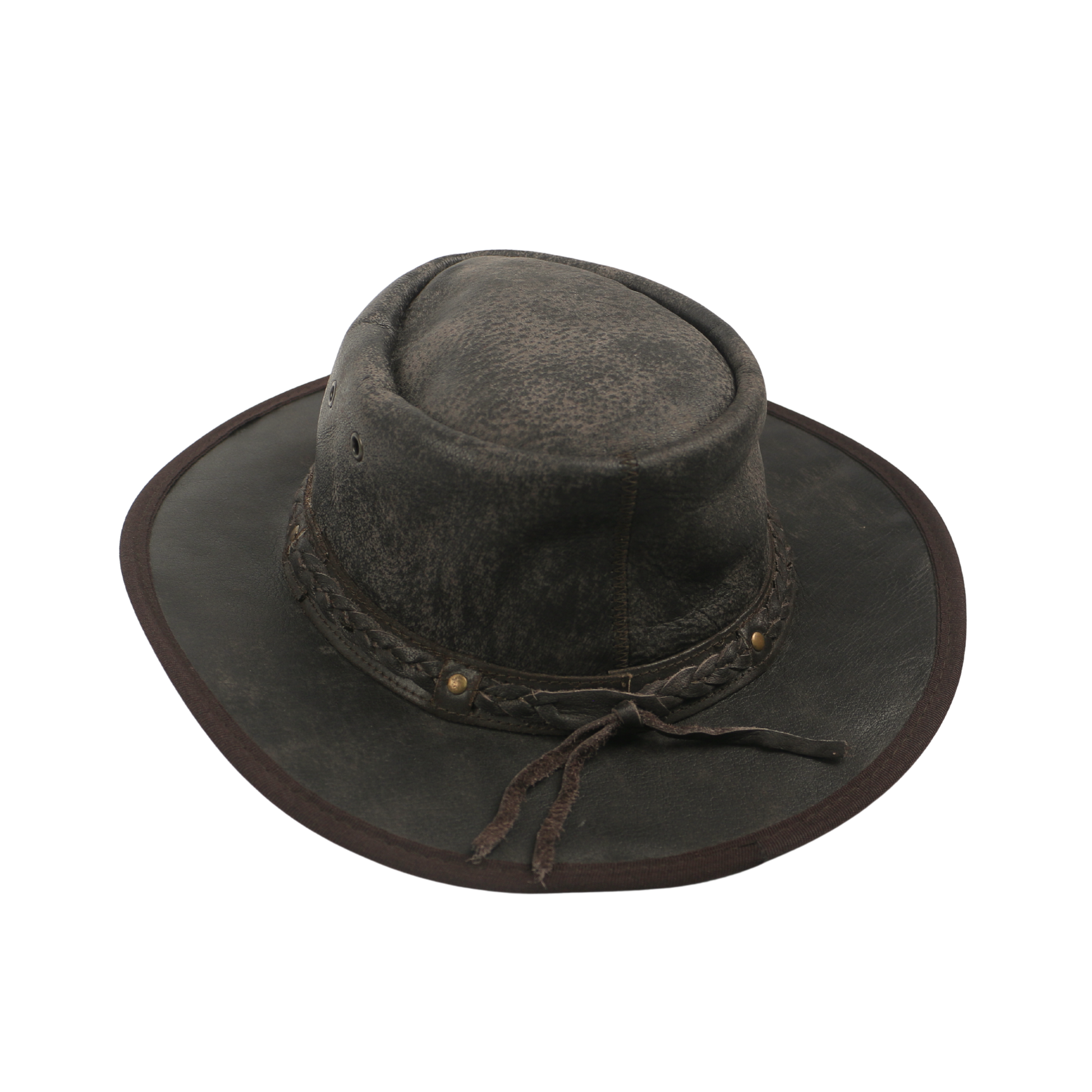 Handcrafted Unisex Design Leather Cowboy Hats - hatsXcaps
