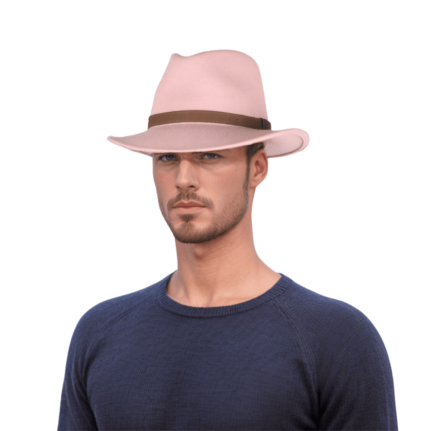 Wide Brim Classic Trilby Fedora Hat for Men & Women - hatsXcaps