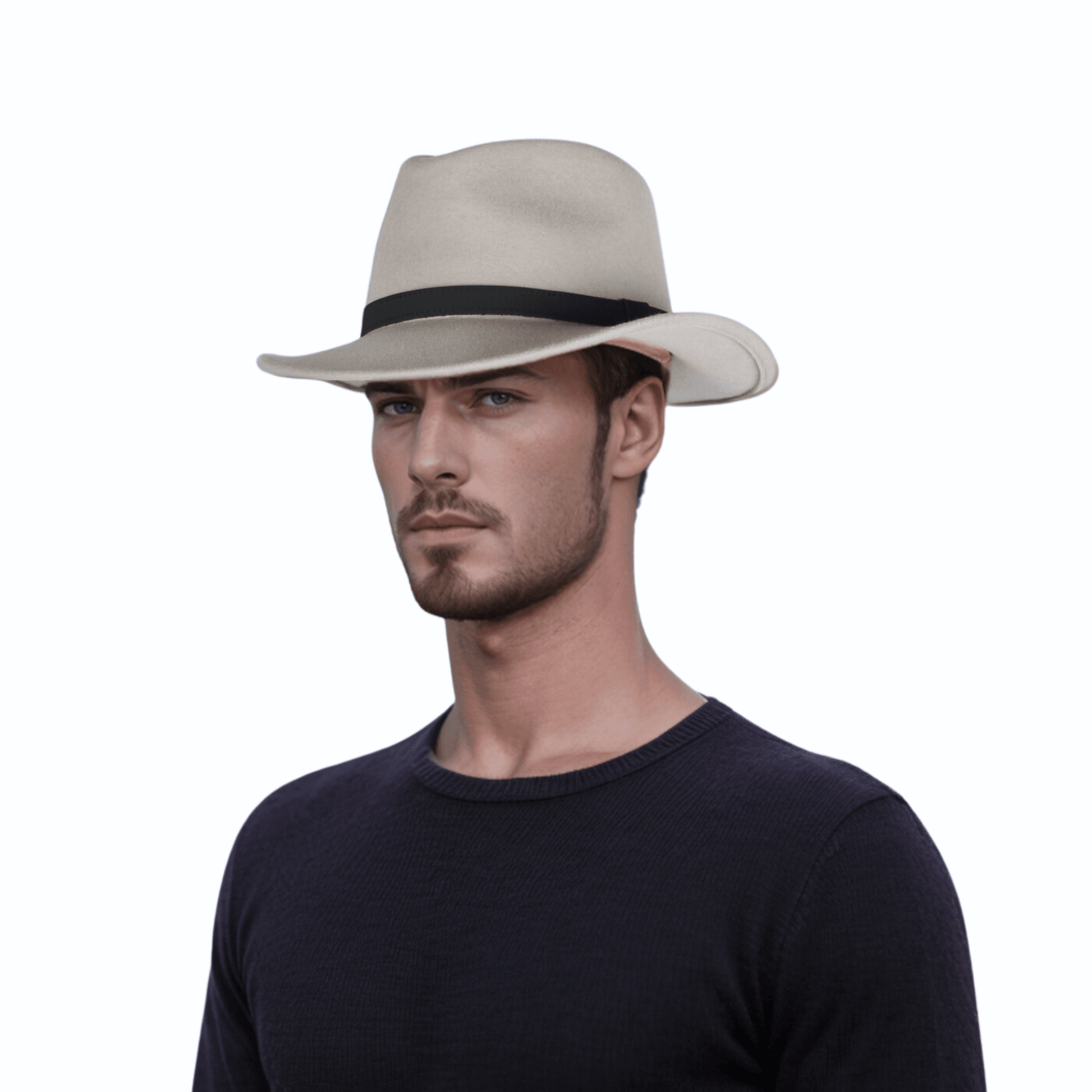 Wide Brim Classic Trilby Fedora Hat for Men & Women - hatsXcaps