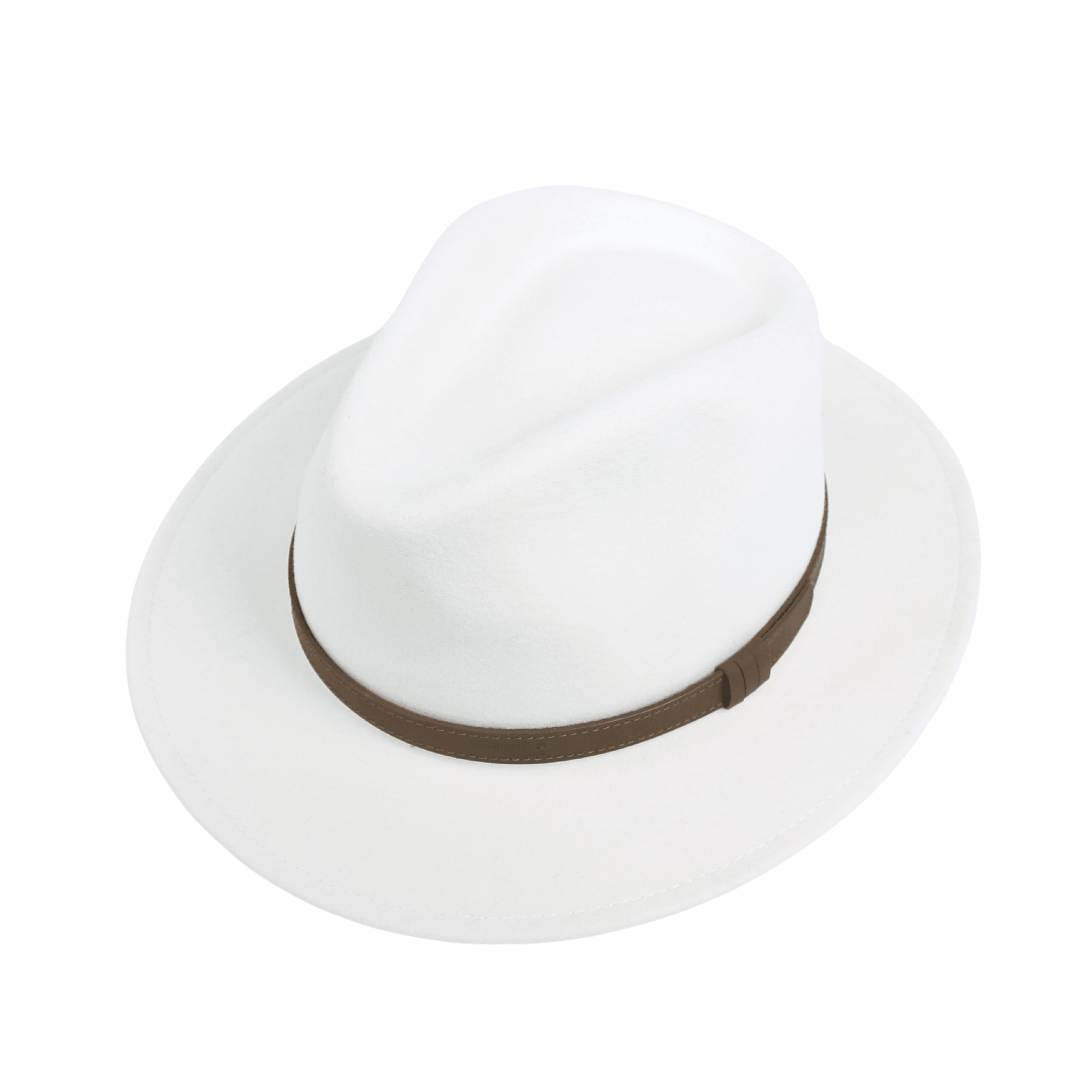 Wide Brim Classic Trilby Fedora Hat for Men & Women - hatsXcaps