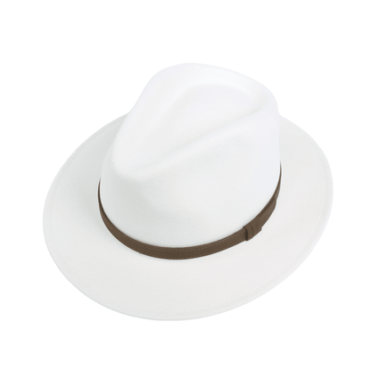 Wide Brim Classic Trilby Fedora Hat for Men & Women - hatsXcaps