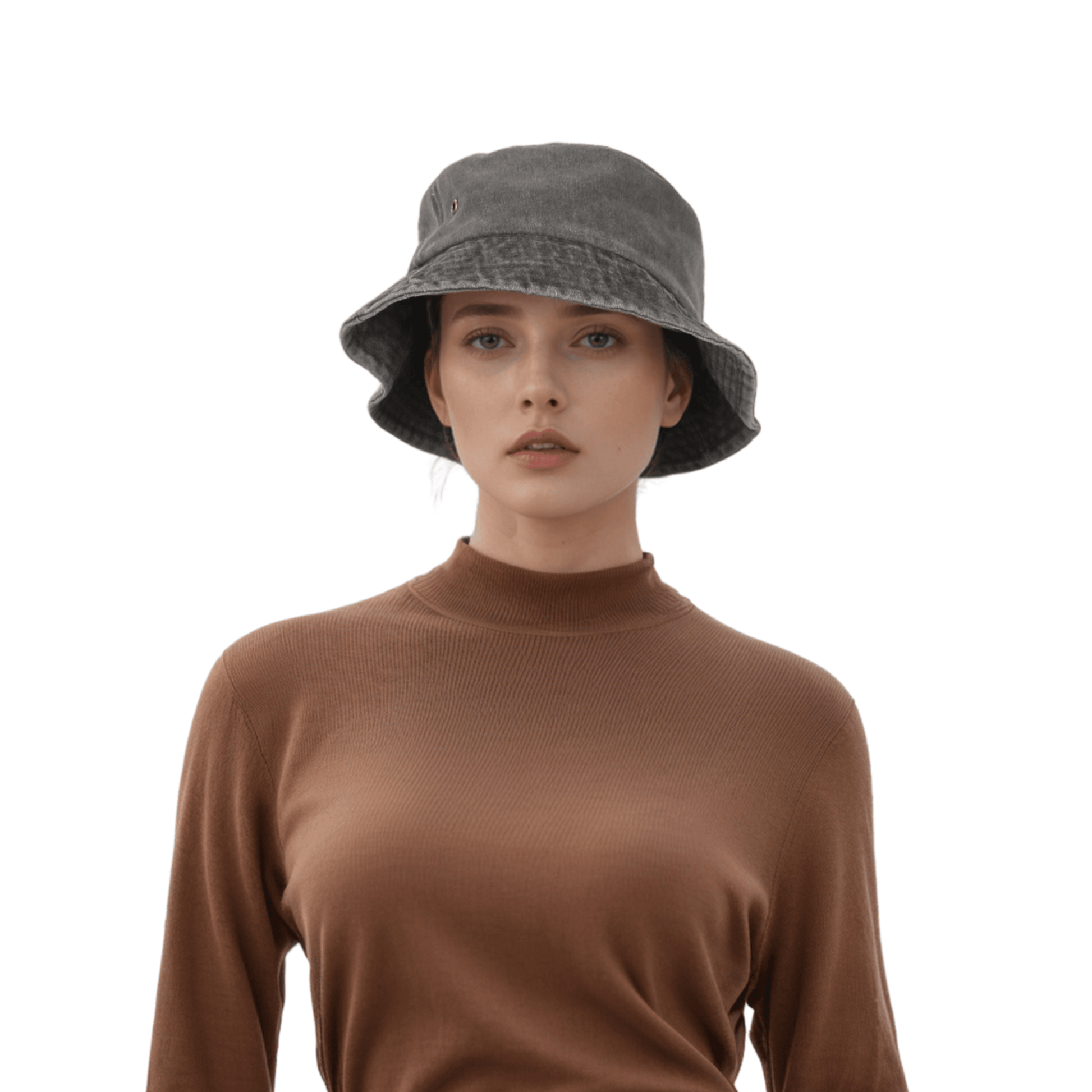 Cotton Fisherman Unisex Denim Bucket Hat - hatsXcaps