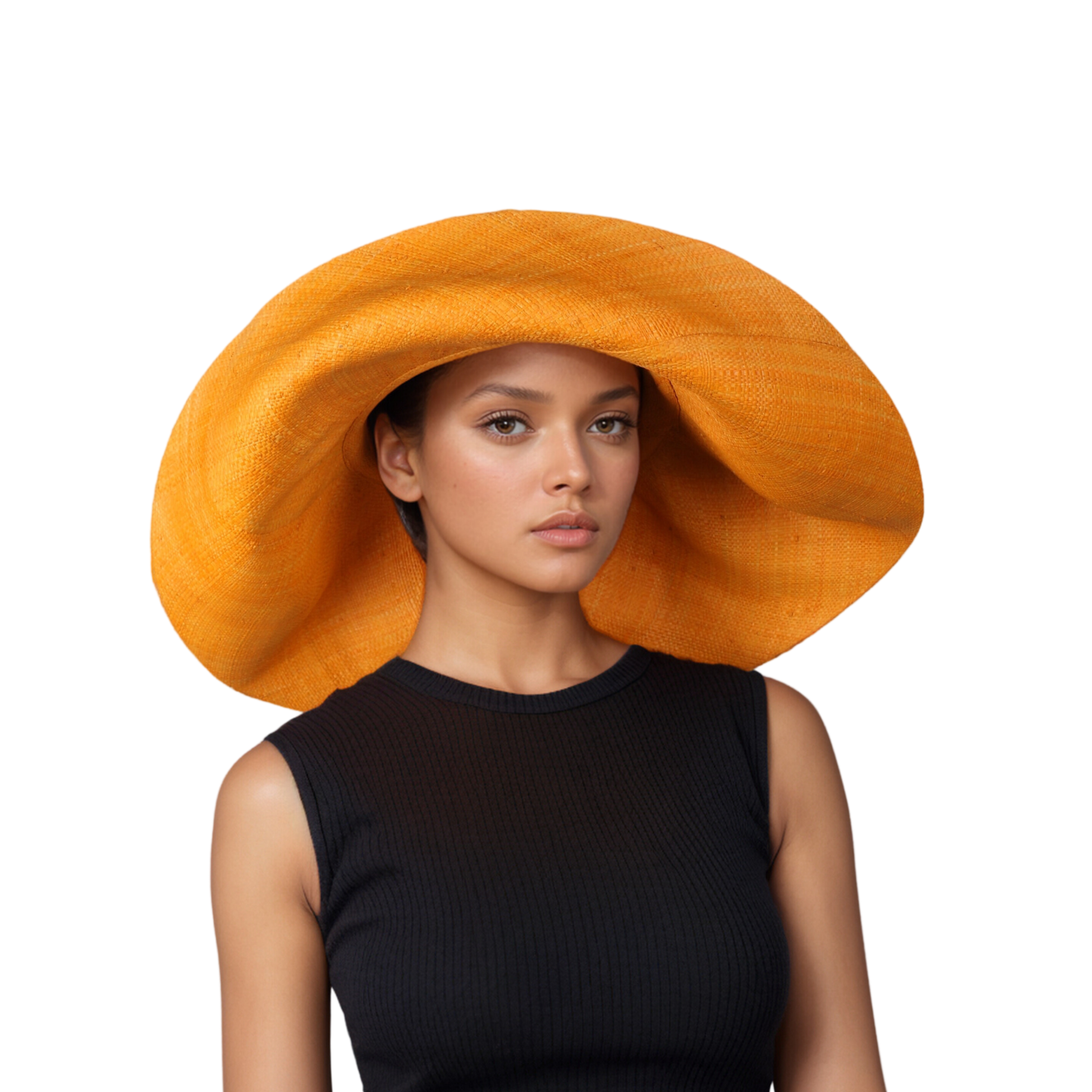Women's Wide Brim Mimosa Sun Hat for Summer Beach - hatsXcaps
